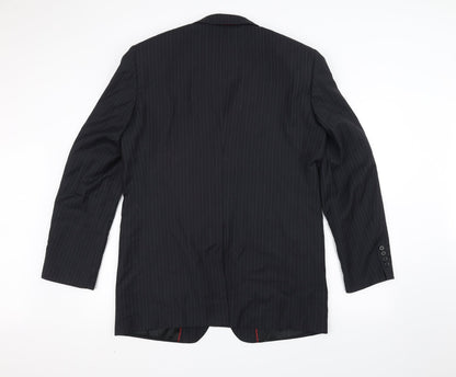 Ventuno Mens Black   Jacket Suit Jacket Size 40