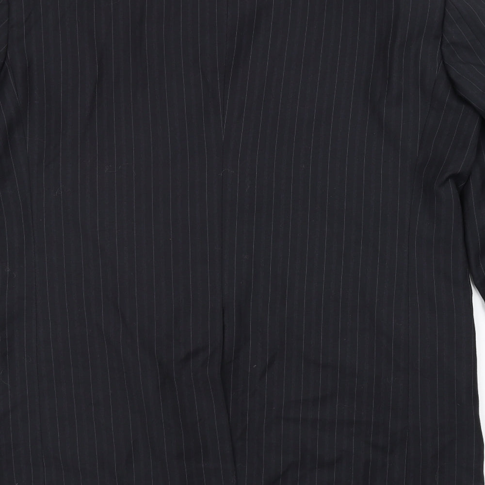 Ventuno Mens Black   Jacket Suit Jacket Size 40