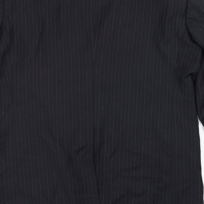 Ventuno Mens Black   Jacket Suit Jacket Size 40