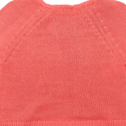 George Womens Pink  Knit Jacket Coatigan Size 12
