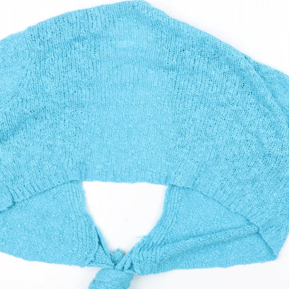 Nina Murati Womens Blue  Knit Jacket  Size XL