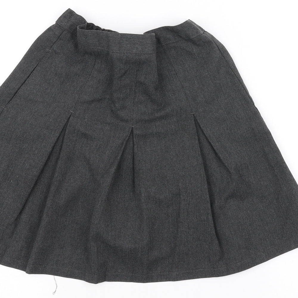 Marks and Spencer Girls Grey   A-Line Skirt Size 8-9 Years
