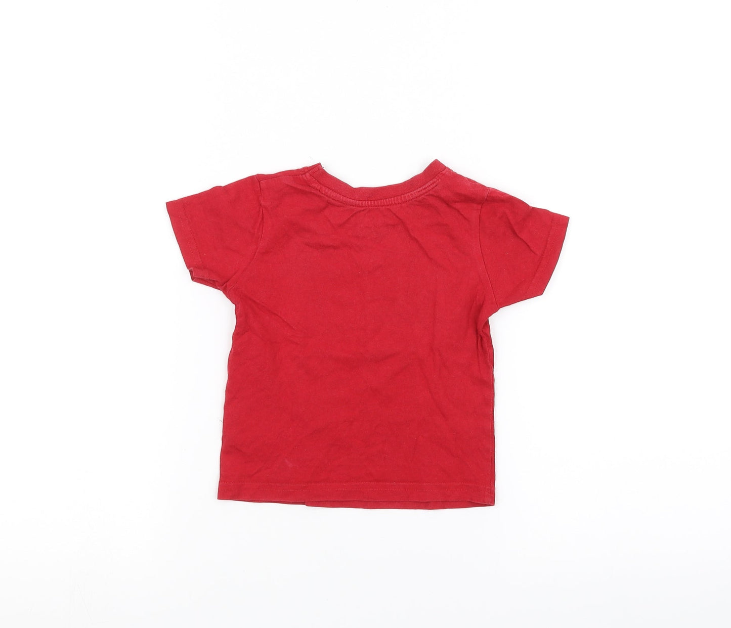 Primark Baby Red   Basic T-Shirt Size 9-12 Months  - Lion