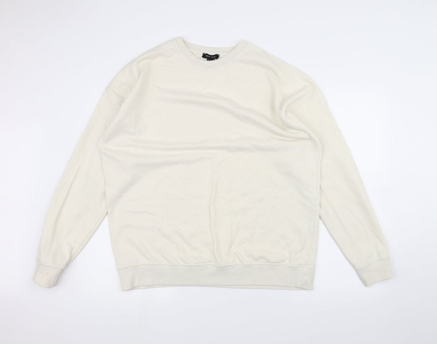 New Look Womens White   Pullover Jumper Size M