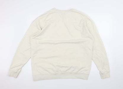 New Look Womens White   Pullover Jumper Size M