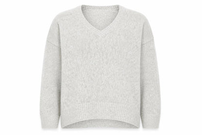 New Look Womens White  Knit Pullover Jumper Size L