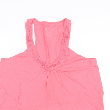 Womens UK Size M Gap Pink Basic Tank