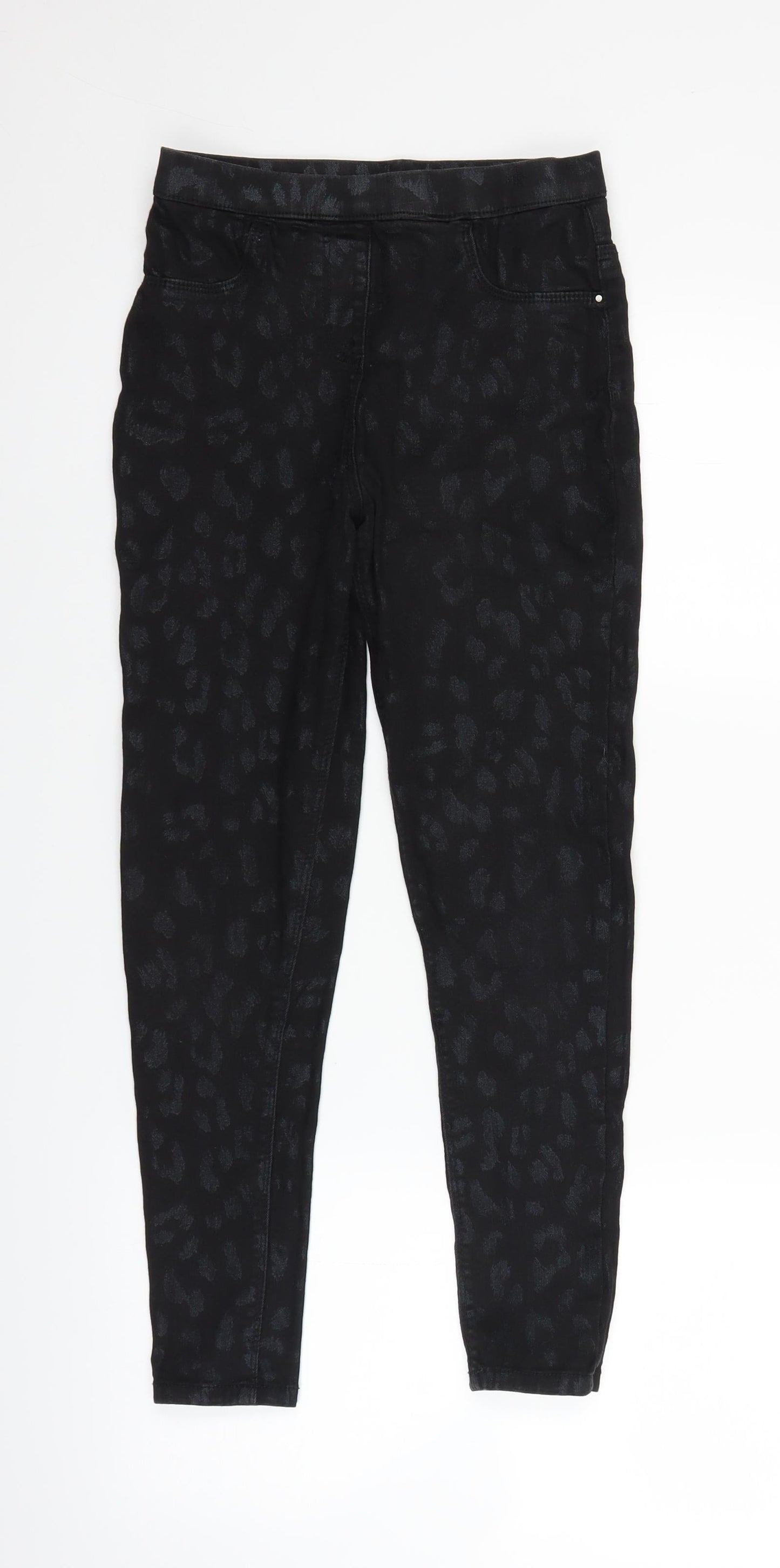 George Girls Black  Denim Jegging Jeans Size 10-11 Years