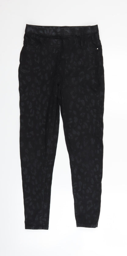 George Girls Black  Denim Jegging Jeans Size 10-11 Years