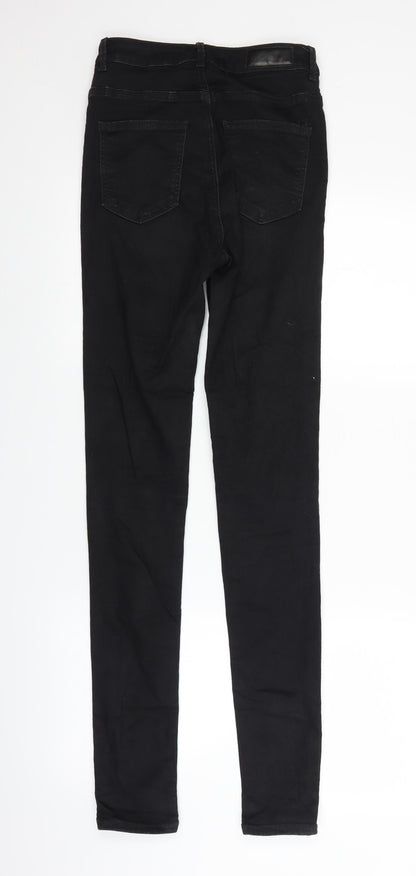 Never denim Womens Black  Denim Skinny Jeans Size S L30 in