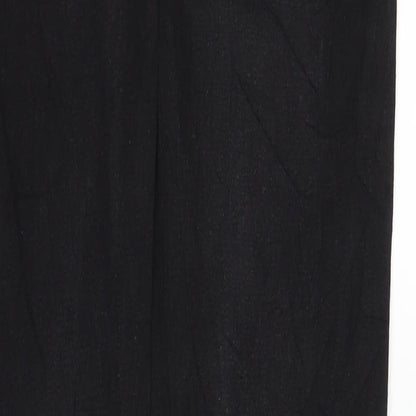 Womens UK Size S Lindex Regular Fit Straight Black Jeans