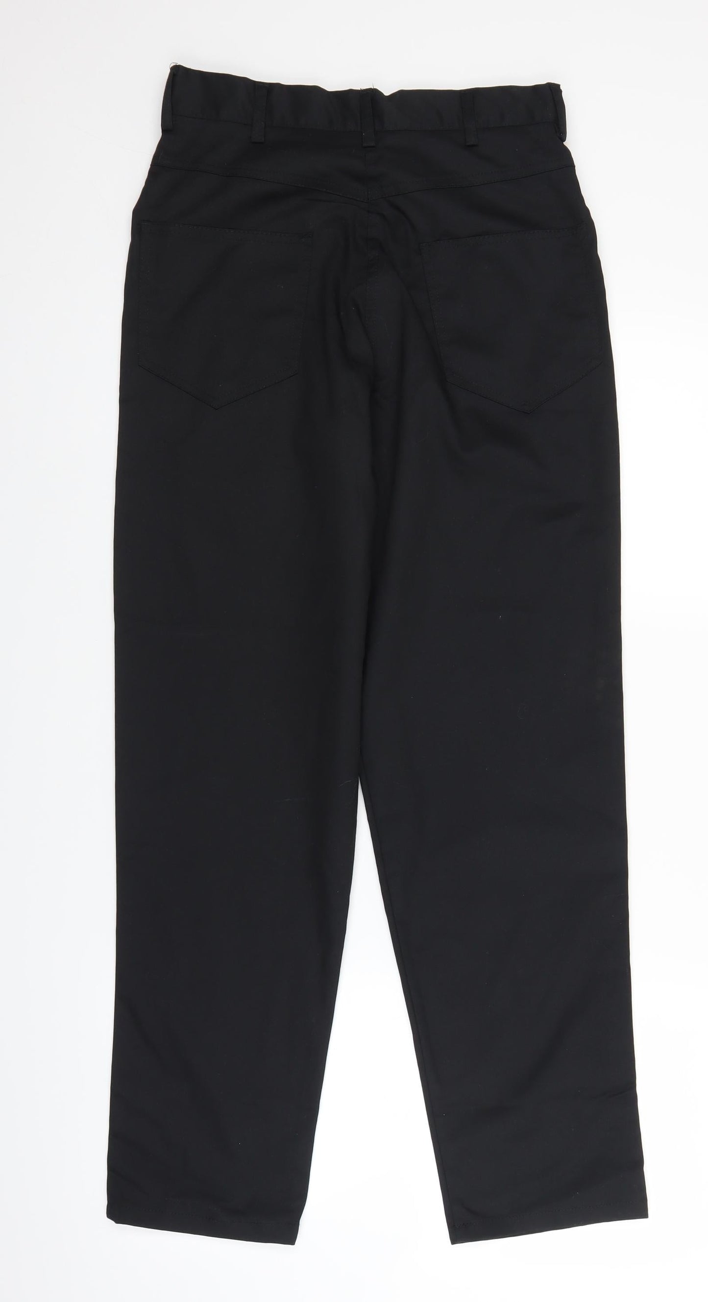 Womens UK Size 12 Alexandra Regular Fit Chino Black Trousers