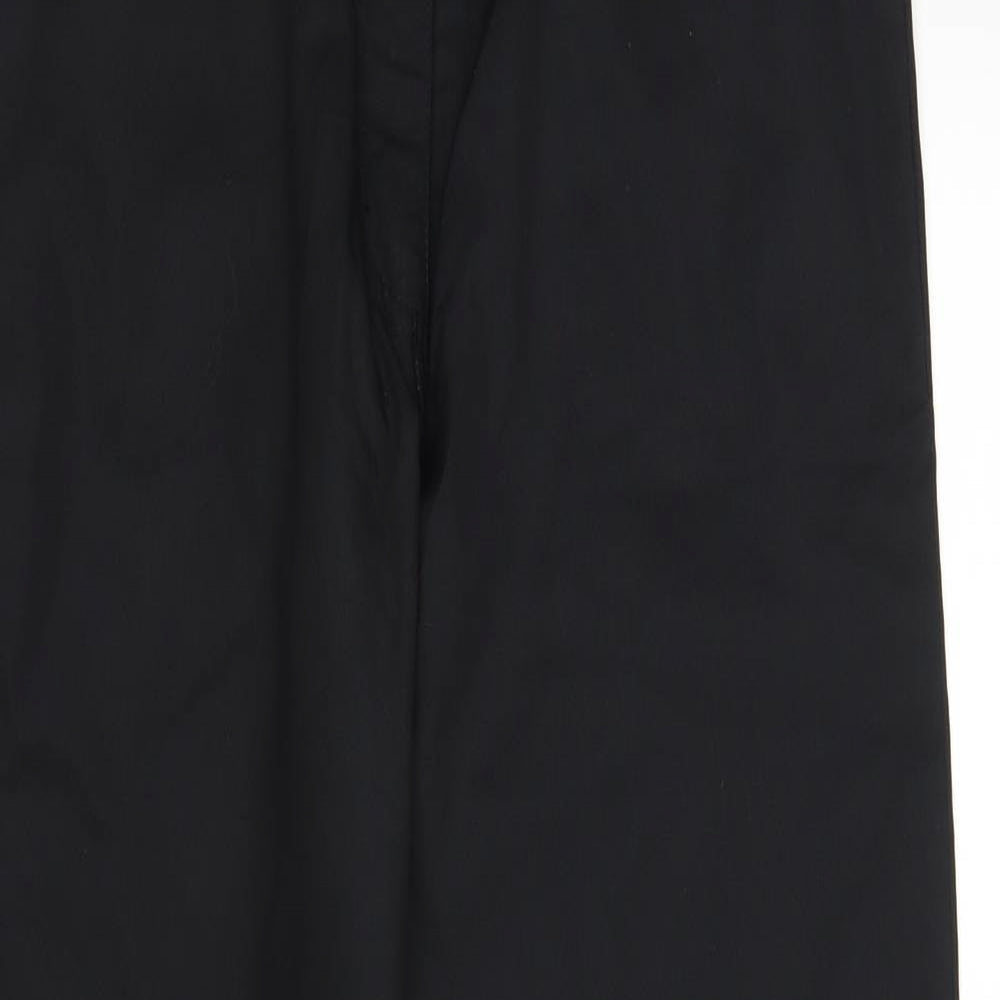 Womens UK Size 12 Alexandra Regular Fit Chino Black Trousers
