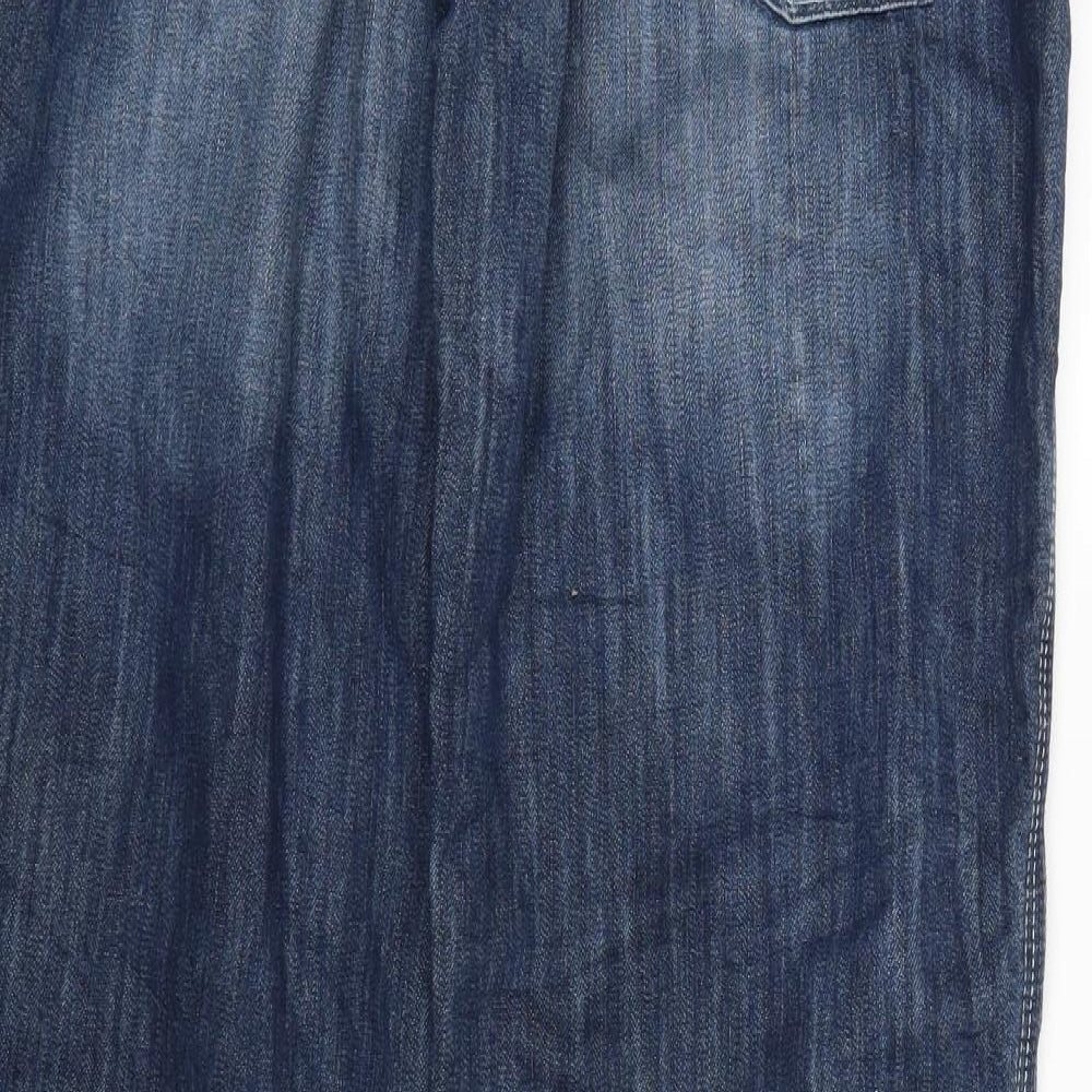 Colours of The World Womens Blue  Denim Straight Jeans Size 34 in L30 in