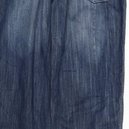 Colours of The World Womens Blue  Denim Straight Jeans Size 34 in L30 in