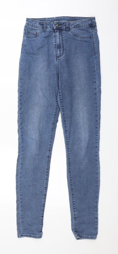 Womens UK Size 28 in H&M Regular Fit Straight Blue Jeans