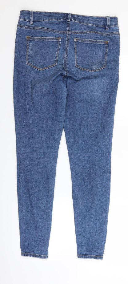 /Denim Womens Blue  Denim Straight Jeans Size 12 L26 in