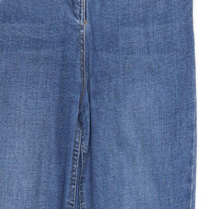 /Denim Womens Blue  Denim Straight Jeans Size 12 L26 in