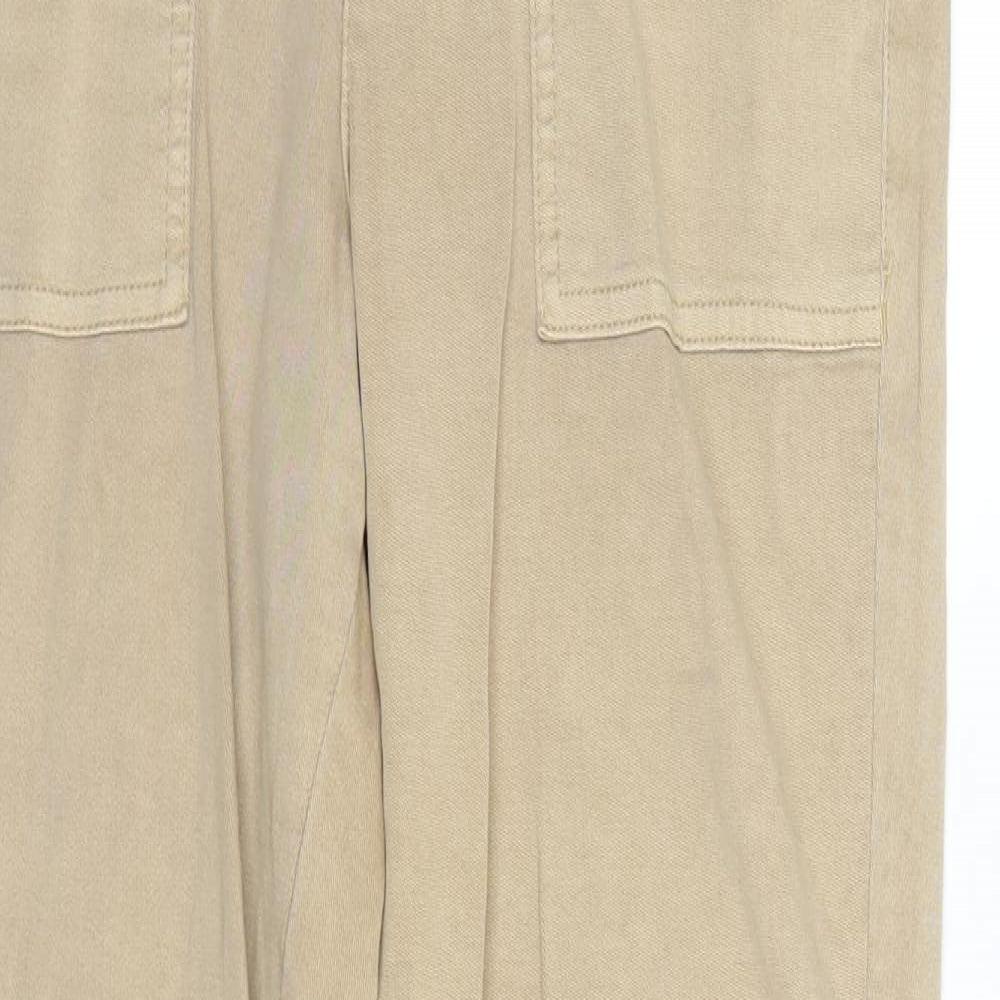 F&F Womens Beige   Chino Trousers Size 8 L24 in