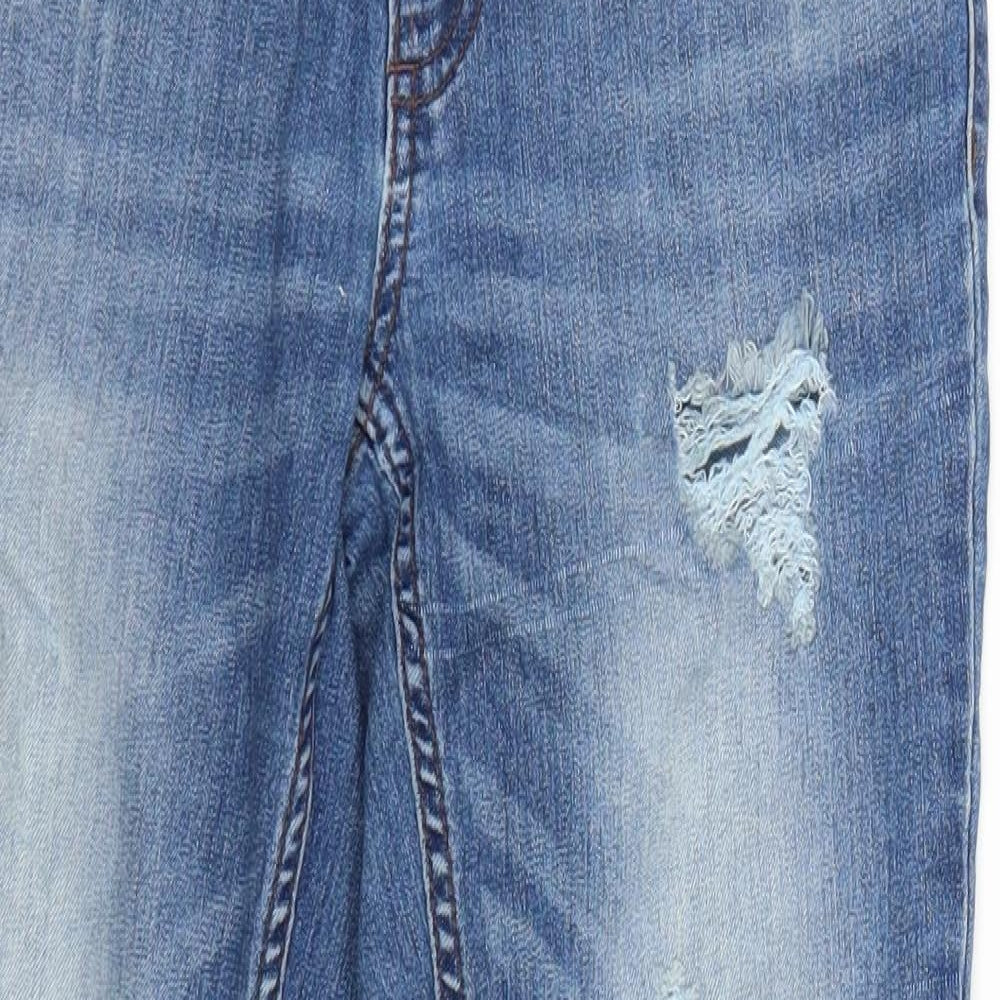 Jaqueline deYong Womens Blue  Denim Straight Jeans Size 30 in L26 in