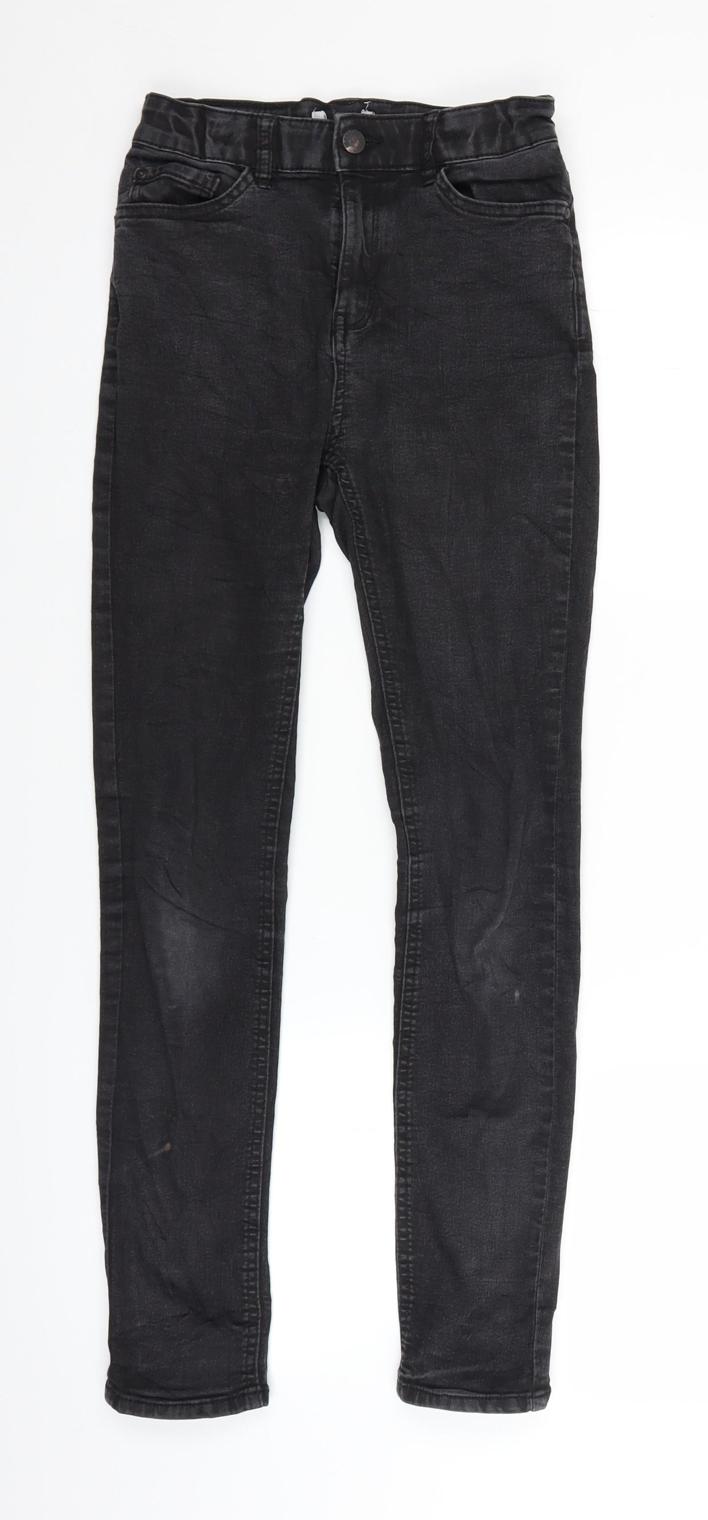 Lindex Girls Black  Denim Skinny Jeans Size 13-14 Years