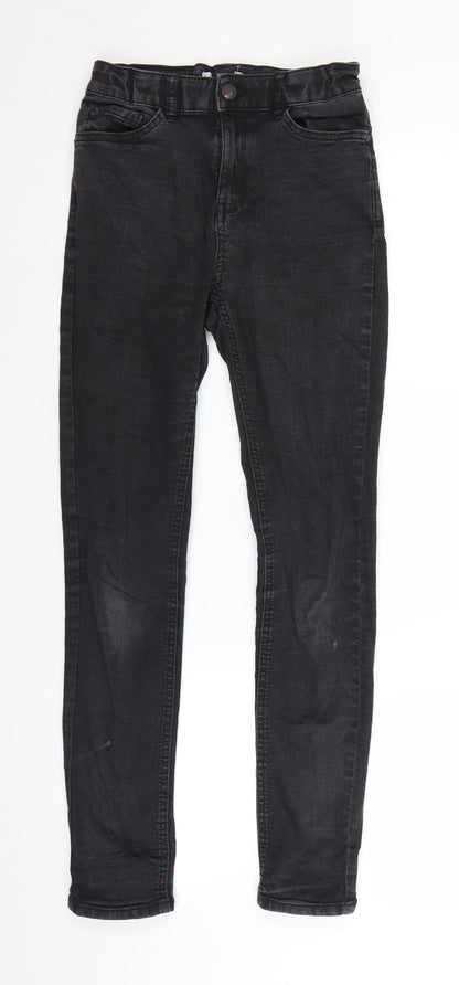 Lindex Girls Black  Denim Skinny Jeans Size 13-14 Years
