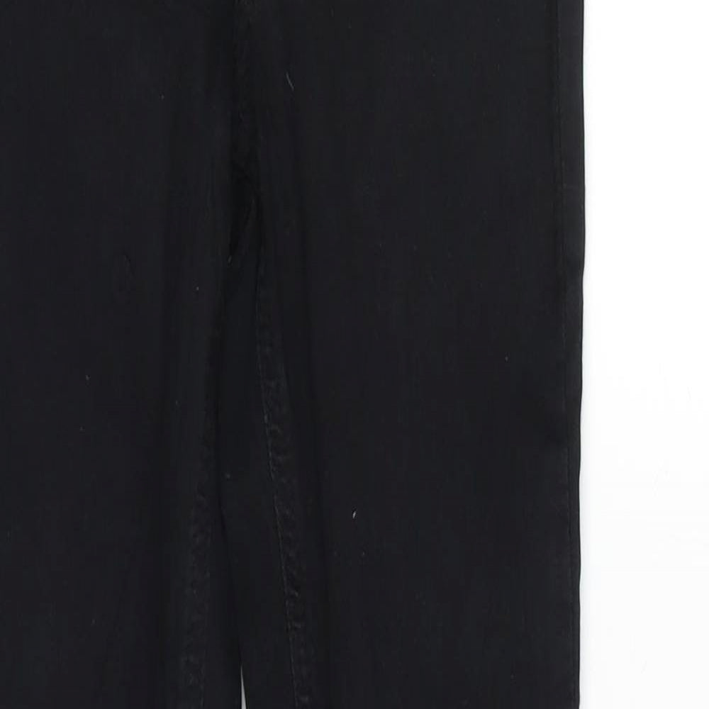Womens UK Size XS Gina Tricot Regular Fit Skinny Black Jeans