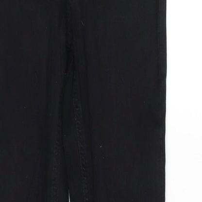 Womens UK Size XS Gina Tricot Regular Fit Skinny Black Jeans