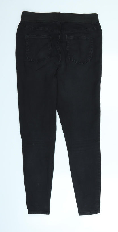 Womens UK Size 10 Papaya Regular Fit Jegging Black Jeans