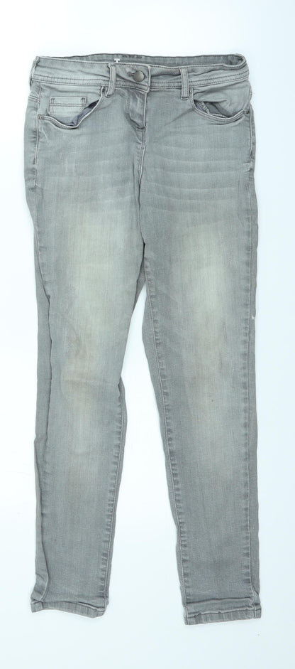 TU Womens Grey  Denim Skinny Jeans Size 10 L27 in