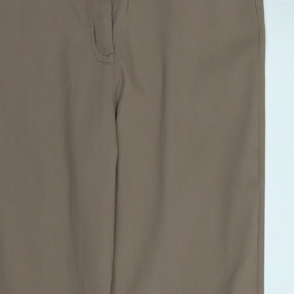 M&Co Womens Brown   Trousers  Size 12 L28 in