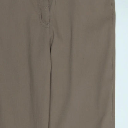 M&Co Womens Brown   Trousers  Size 12 L28 in