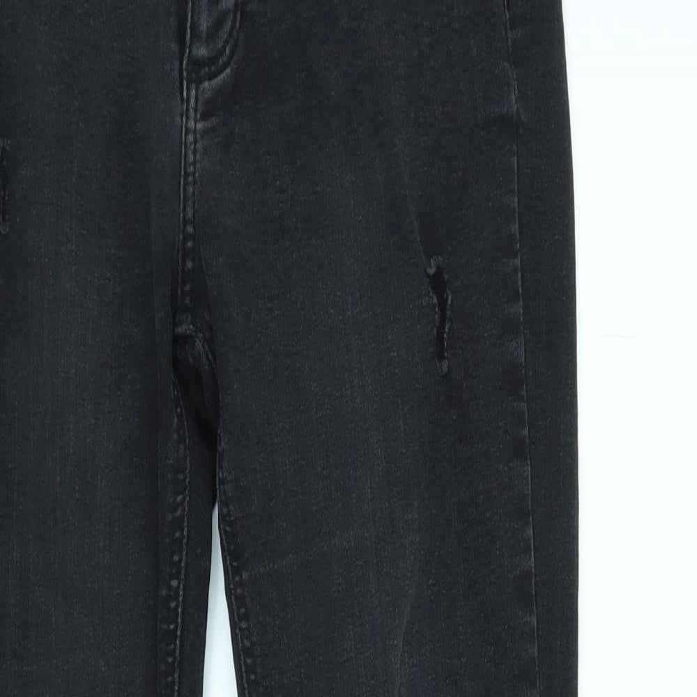 Primark Womens Black  Denim Skinny Jeans Size 10 L26 in