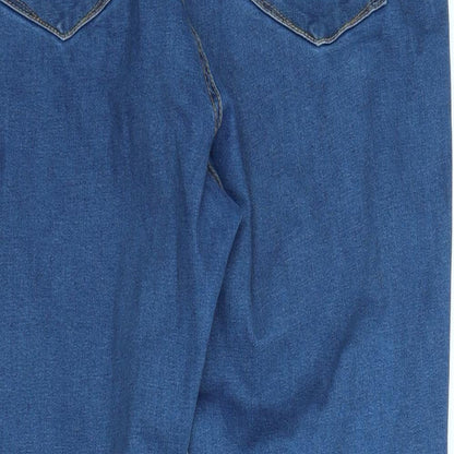 Denim & Co. Womens Blue  Denim Straight Jeans Size 18 L24 in