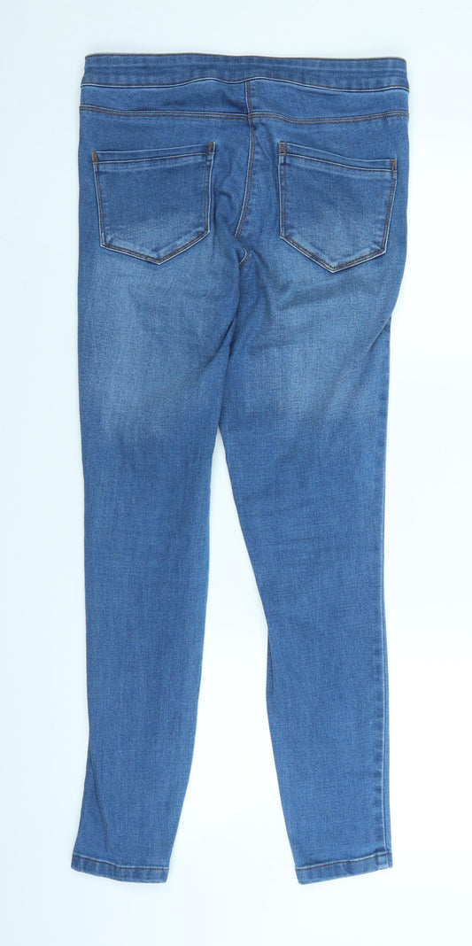 Denim Womens Blue  Denim Straight Jeans Size 12 L26 in