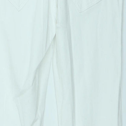Primark Womens White  Denim Straight Jeans Size 6 L24 in