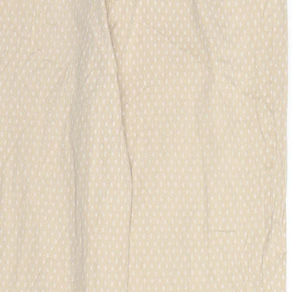 Morgana Womens Beige Polka Dot  Trousers  Size 28 in L27 in
