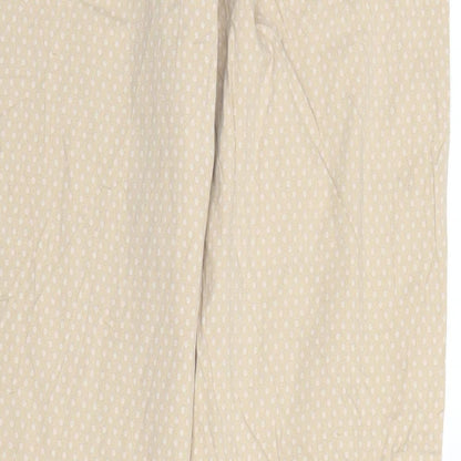 Morgana Womens Beige Polka Dot  Trousers  Size 28 in L27 in