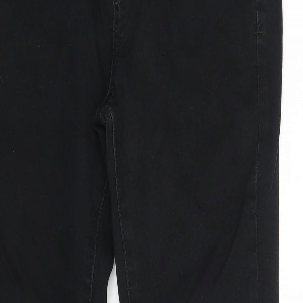 Kappahl Womens Black  Denim Straight Jeans Size 6 L26 in