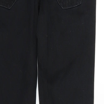 Kappahl Womens Black  Denim Straight Jeans Size 6 L26 in