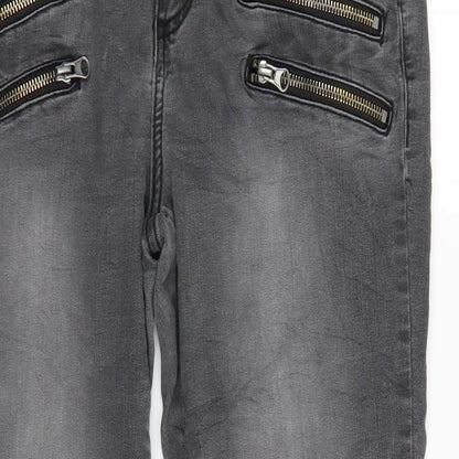 KappAhl Womens Black  Denim Straight Jeans Size 12 L26 in