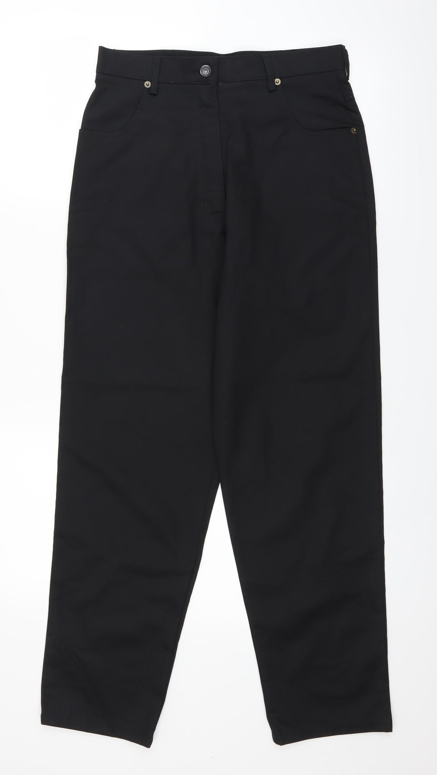 Womens UK Size 12 Alexandra Regular Fit  Black Trousers