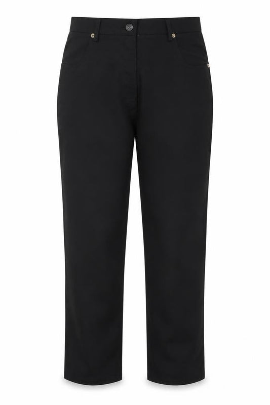 Womens UK Size 12 Alexandra Regular Fit  Black Trousers