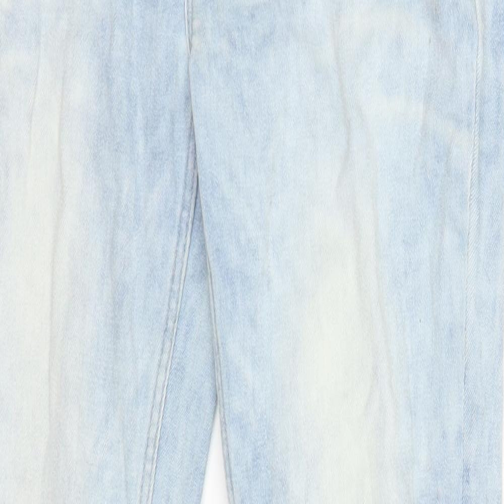 Womens UK Size 4 Leana Woman Regular Fit Straight Blue Jeans