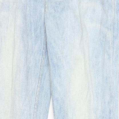 Womens UK Size 4 Leana Woman Regular Fit Straight Blue Jeans