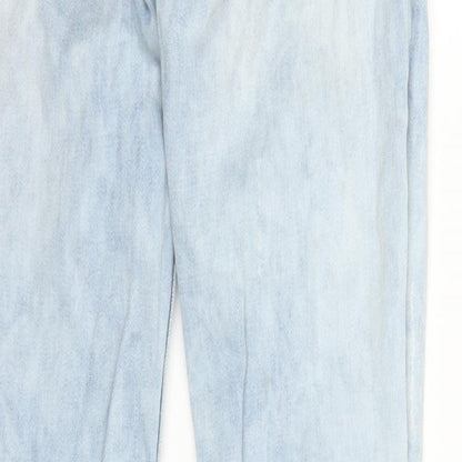 Womens UK Size 4 Leana Woman Regular Fit Straight Blue Jeans