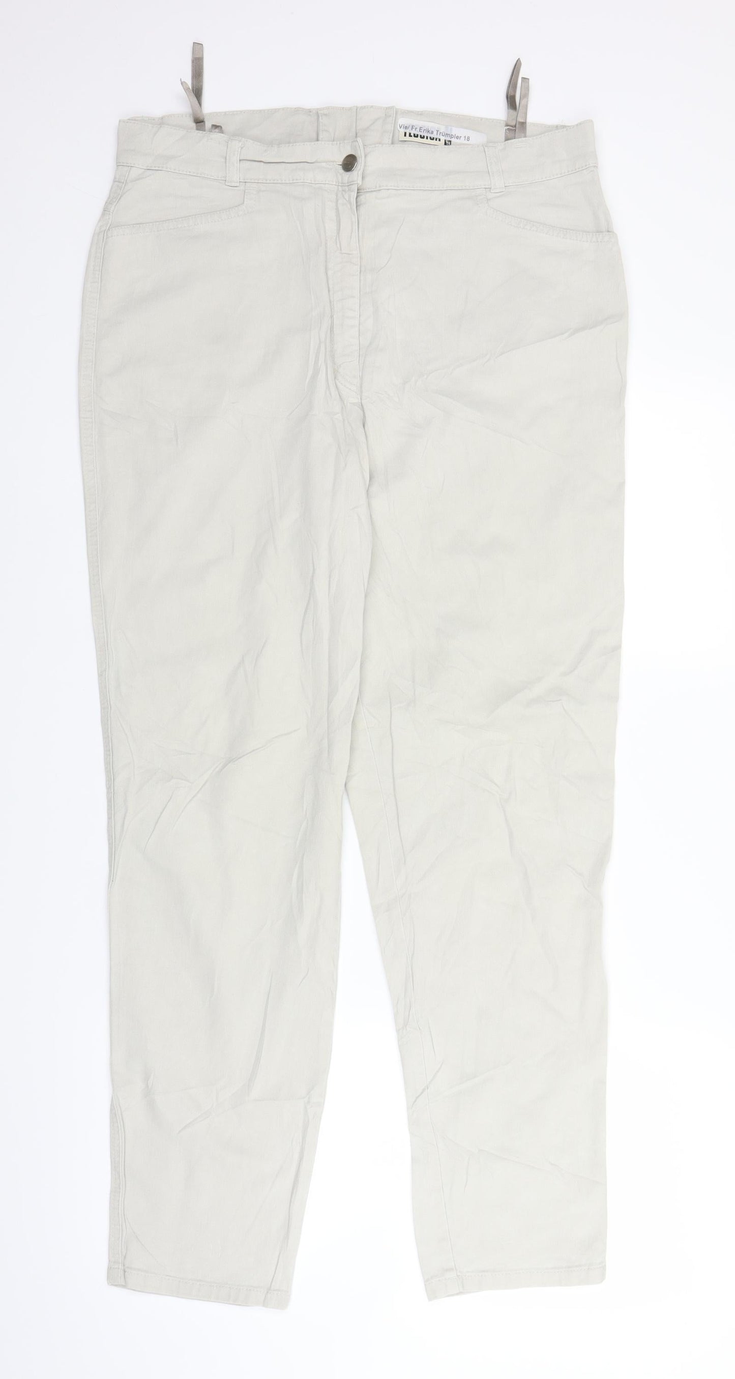 C&A Womens Grey  Denim Straight Jeans Size 20 L29 in