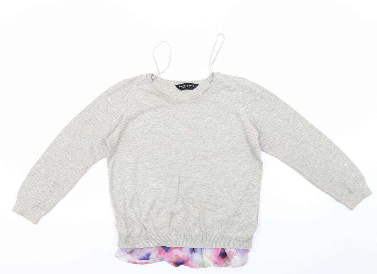 Dorothy Perkins Womens Grey   Pullover Jumper Size 8