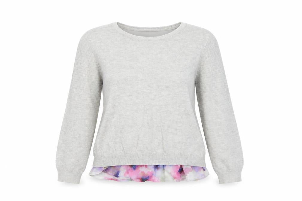 Dorothy Perkins Womens Grey   Pullover Jumper Size 8