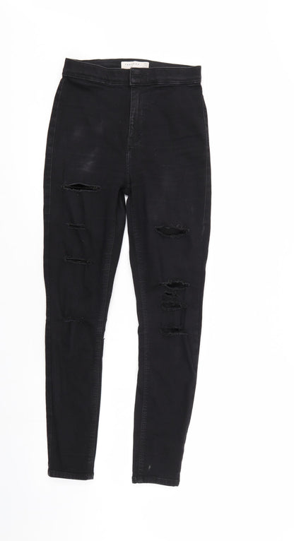Womens UK Size 28 in Top Shop Regular Fit Jegging Black Jeans